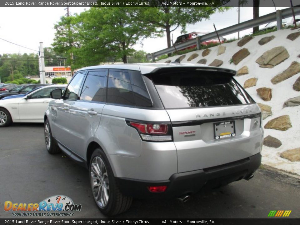 2015 Land Rover Range Rover Sport Supercharged Indus Silver / Ebony/Cirrus Photo #4