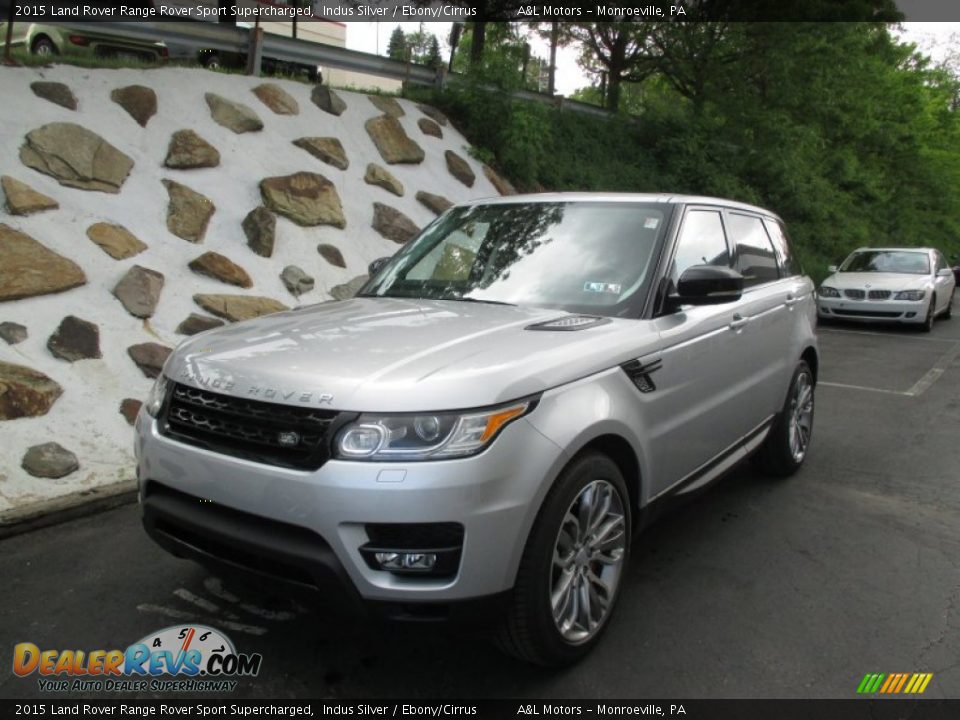 2015 Land Rover Range Rover Sport Supercharged Indus Silver / Ebony/Cirrus Photo #9