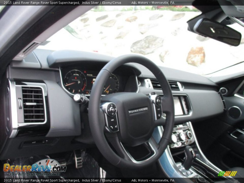 2015 Land Rover Range Rover Sport Supercharged Indus Silver / Ebony/Cirrus Photo #14