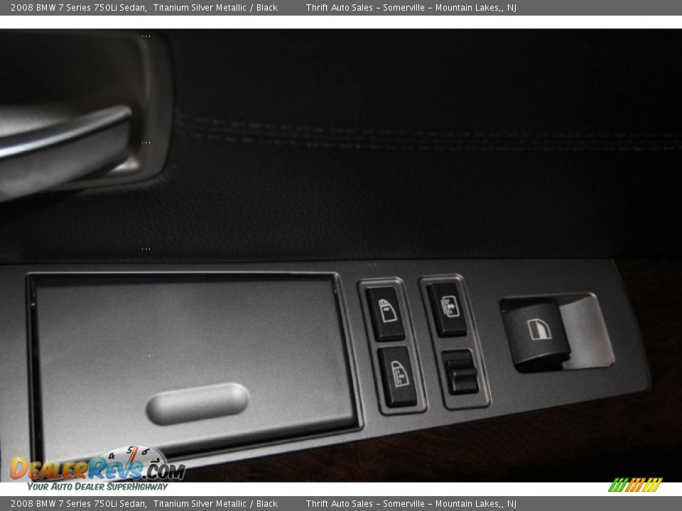 2008 BMW 7 Series 750Li Sedan Titanium Silver Metallic / Black Photo #13