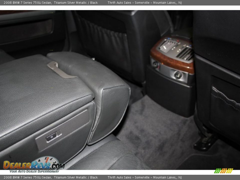 2008 BMW 7 Series 750Li Sedan Titanium Silver Metallic / Black Photo #16