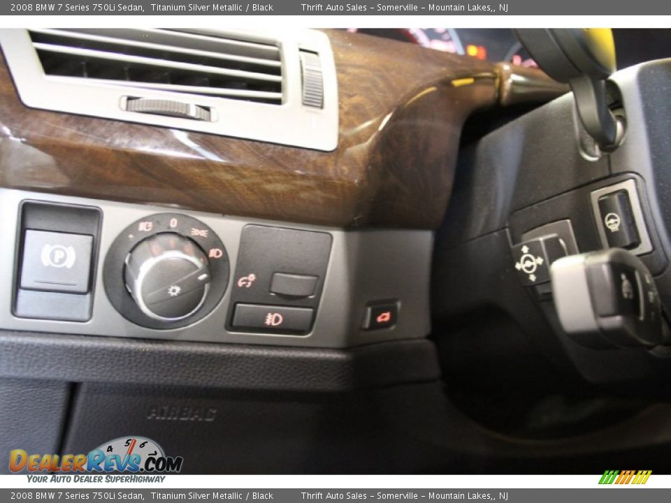 2008 BMW 7 Series 750Li Sedan Titanium Silver Metallic / Black Photo #20