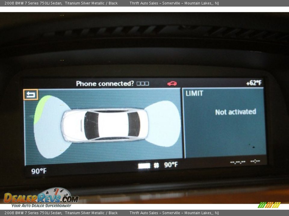 2008 BMW 7 Series 750Li Sedan Titanium Silver Metallic / Black Photo #21