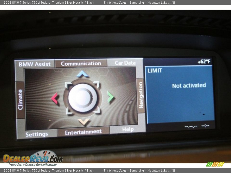 2008 BMW 7 Series 750Li Sedan Titanium Silver Metallic / Black Photo #23