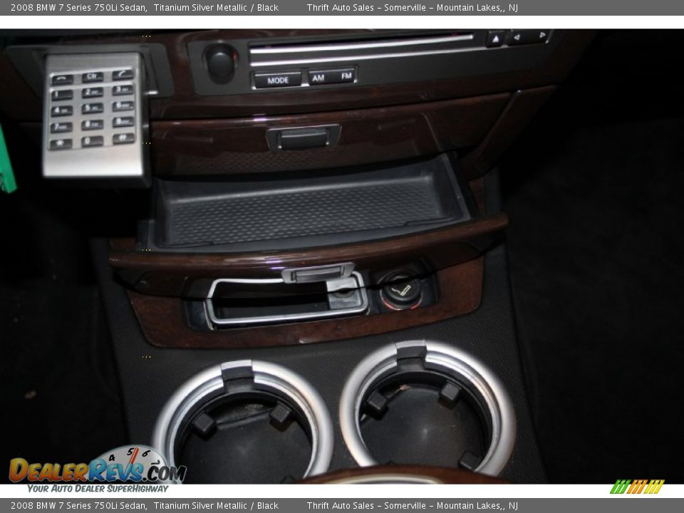 2008 BMW 7 Series 750Li Sedan Titanium Silver Metallic / Black Photo #25