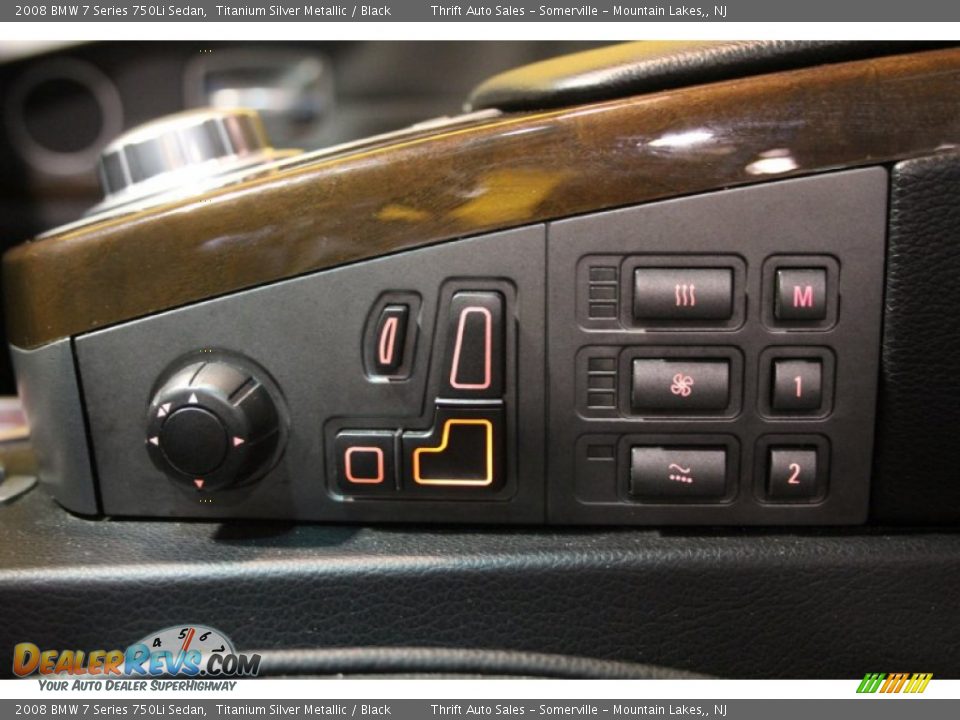 2008 BMW 7 Series 750Li Sedan Titanium Silver Metallic / Black Photo #27