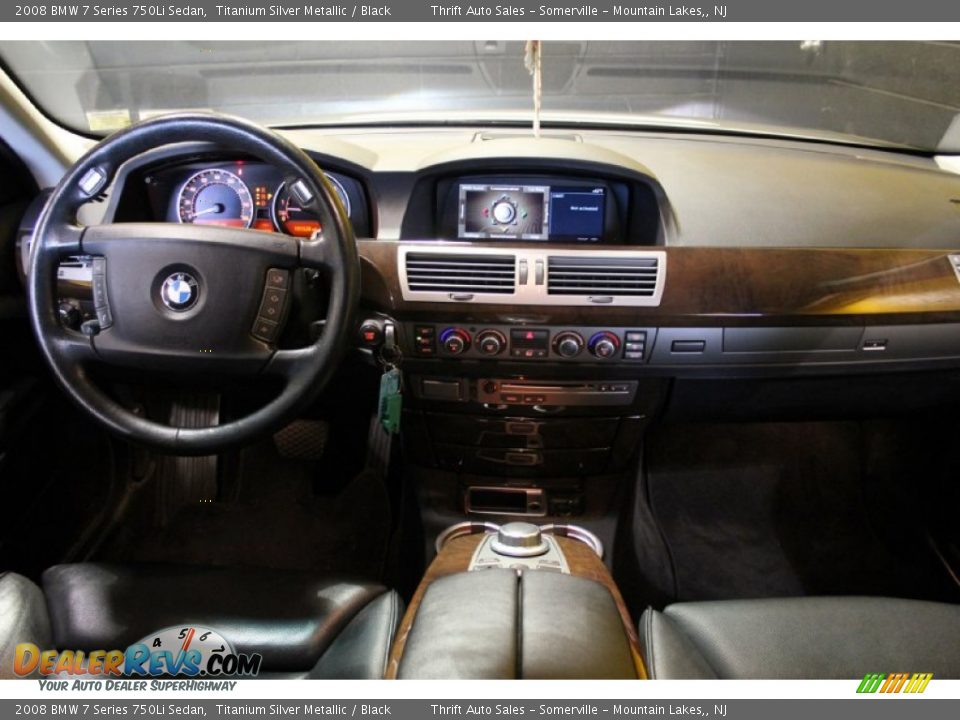 2008 BMW 7 Series 750Li Sedan Titanium Silver Metallic / Black Photo #29