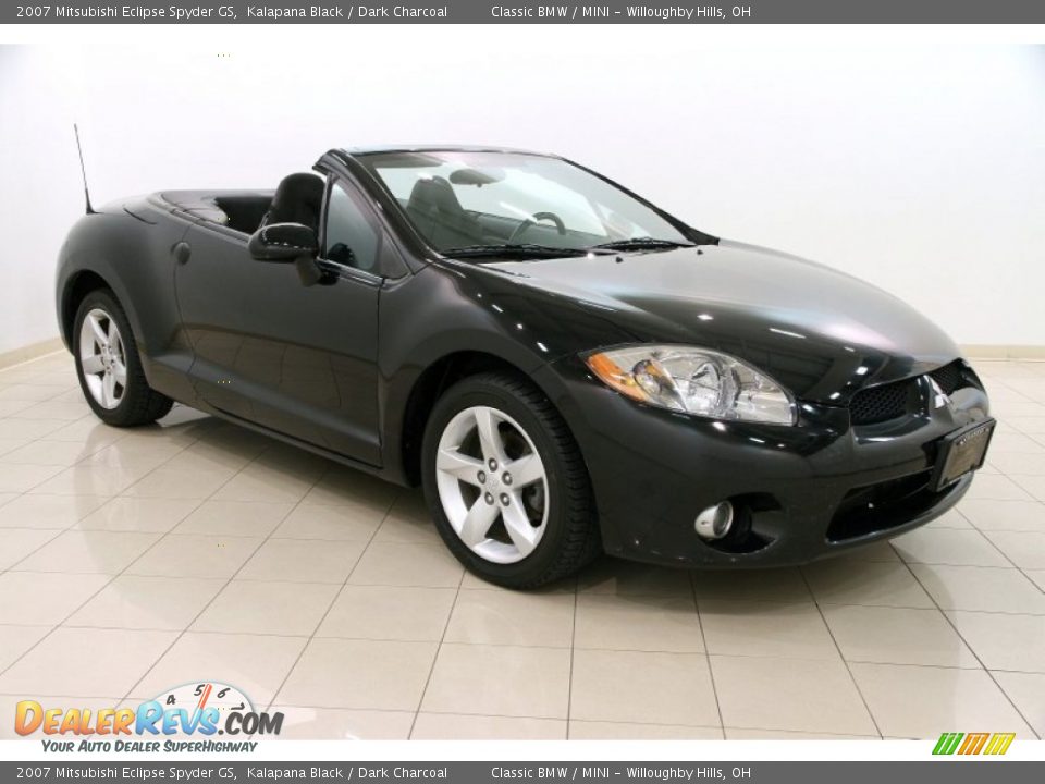 2007 Mitsubishi Eclipse Spyder GS Kalapana Black / Dark Charcoal Photo #1