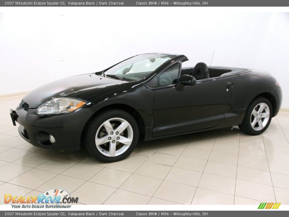 2007 Mitsubishi Eclipse Spyder GS Kalapana Black / Dark Charcoal Photo #4