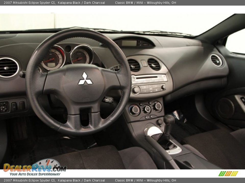 2007 Mitsubishi Eclipse Spyder GS Kalapana Black / Dark Charcoal Photo #7