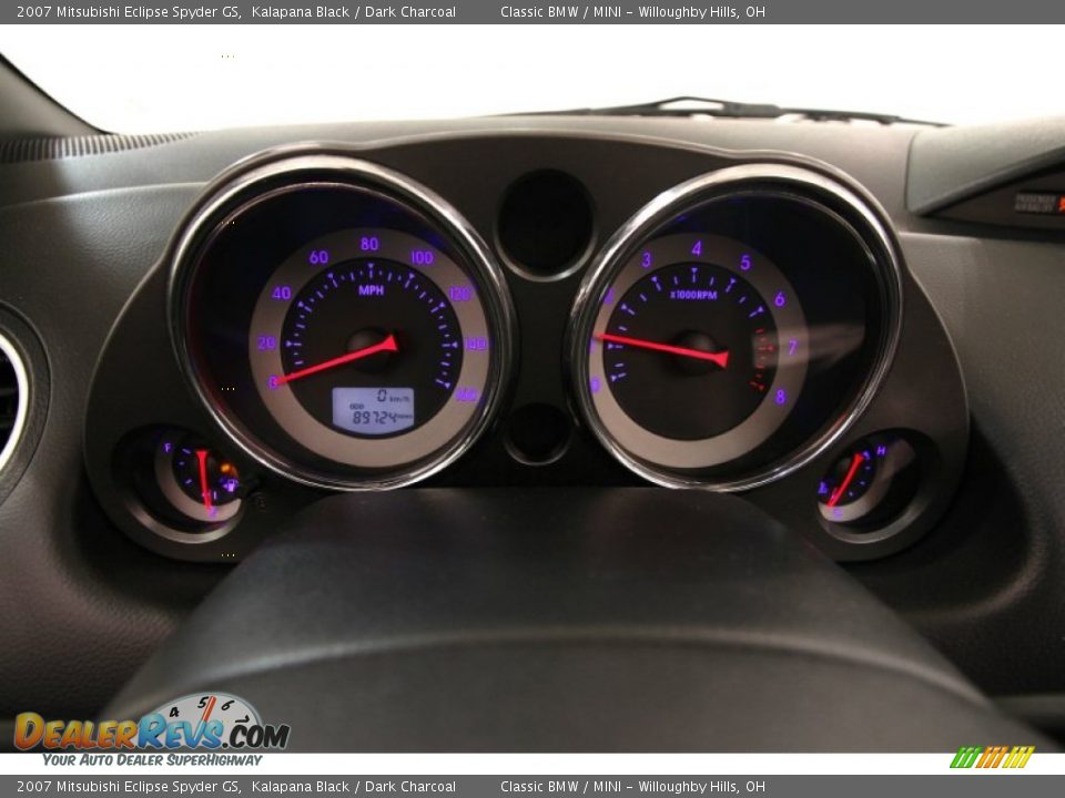 2007 Mitsubishi Eclipse Spyder GS Kalapana Black / Dark Charcoal Photo #8