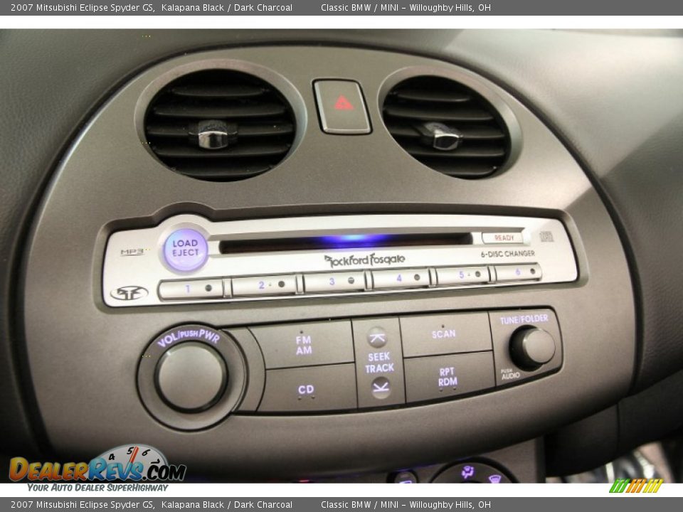 2007 Mitsubishi Eclipse Spyder GS Kalapana Black / Dark Charcoal Photo #10