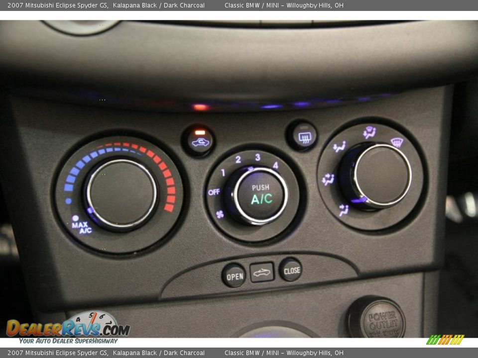 2007 Mitsubishi Eclipse Spyder GS Kalapana Black / Dark Charcoal Photo #11