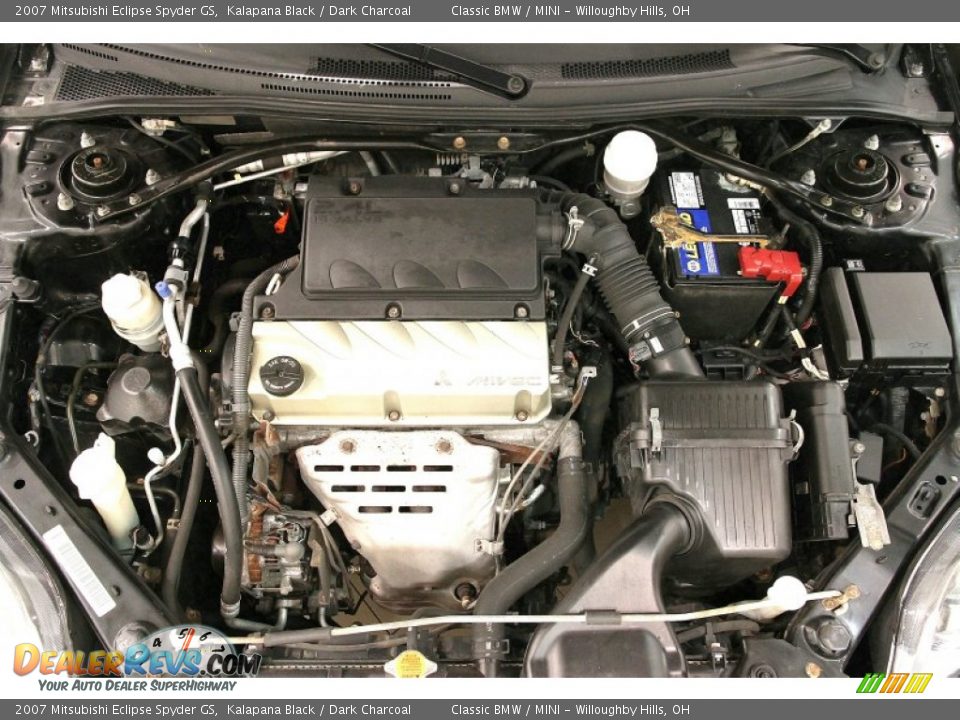 2007 Mitsubishi Eclipse Spyder GS Kalapana Black / Dark Charcoal Photo #18