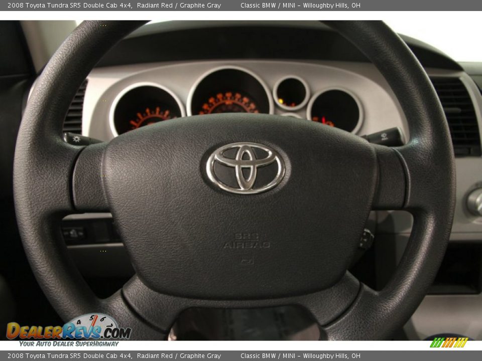 2008 Toyota Tundra SR5 Double Cab 4x4 Radiant Red / Graphite Gray Photo #8