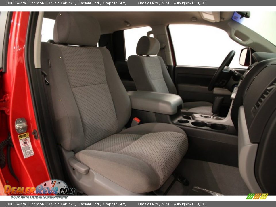 2008 Toyota Tundra SR5 Double Cab 4x4 Radiant Red / Graphite Gray Photo #12