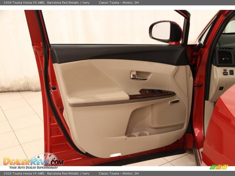 2009 Toyota Venza V6 AWD Barcelona Red Metallic / Ivory Photo #4