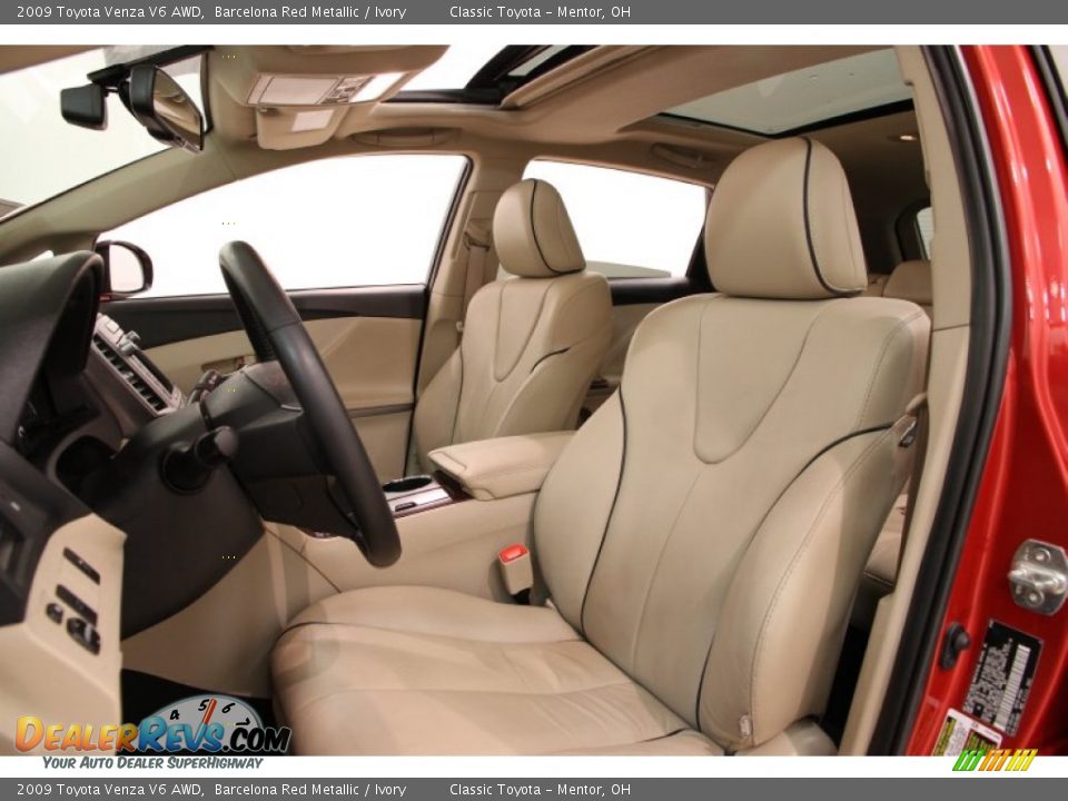 2009 Toyota Venza V6 AWD Barcelona Red Metallic / Ivory Photo #5