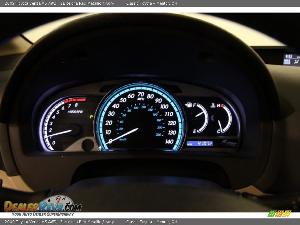 2009 Toyota Venza V6 AWD Barcelona Red Metallic / Ivory Photo #8