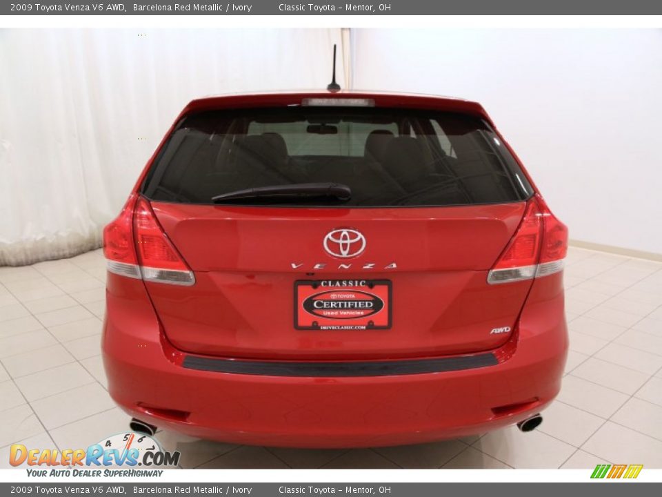 2009 Toyota Venza V6 AWD Barcelona Red Metallic / Ivory Photo #16