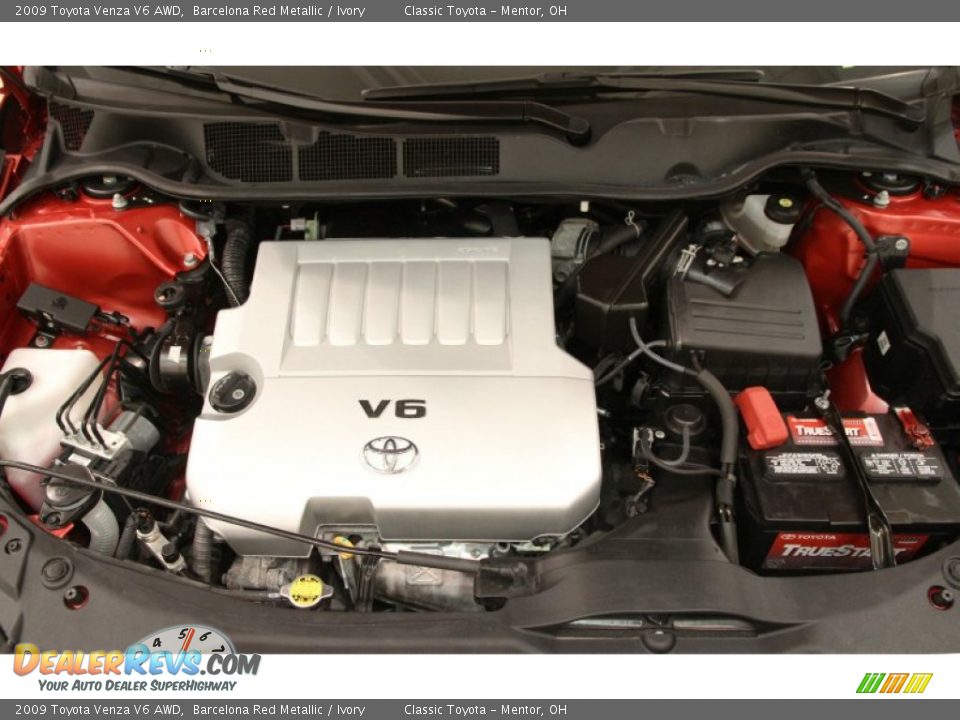 2009 Toyota Venza V6 AWD Barcelona Red Metallic / Ivory Photo #17