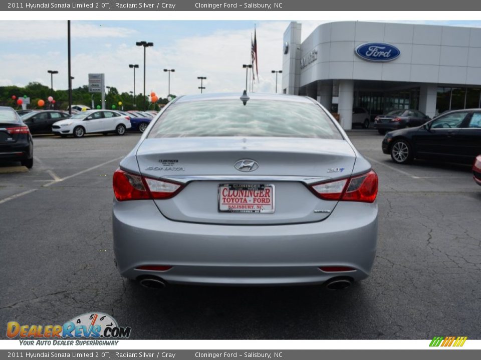 2011 Hyundai Sonata Limited 2.0T Radiant Silver / Gray Photo #4