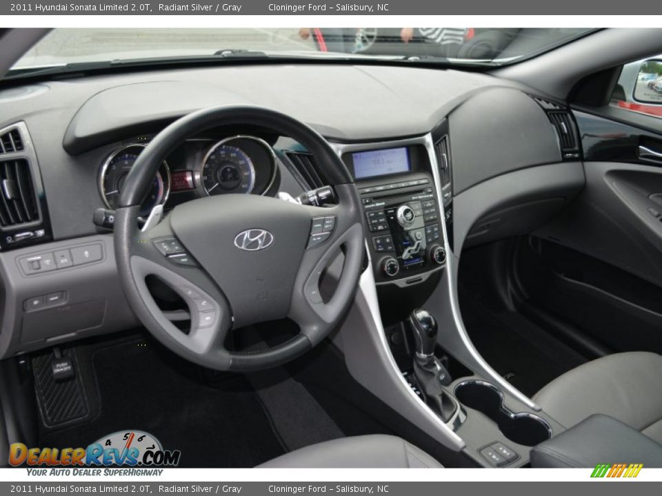 2011 Hyundai Sonata Limited 2.0T Radiant Silver / Gray Photo #11