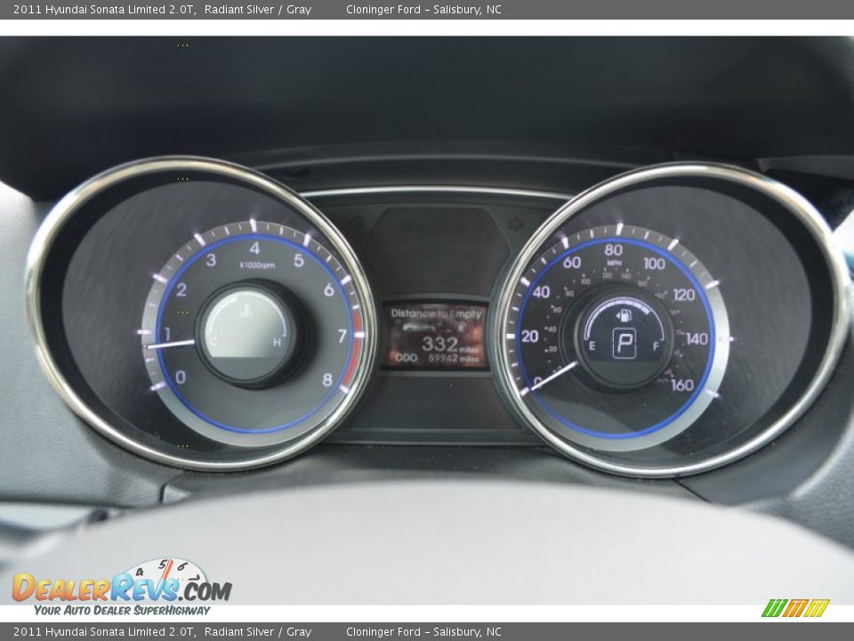 2011 Hyundai Sonata Limited 2.0T Radiant Silver / Gray Photo #26