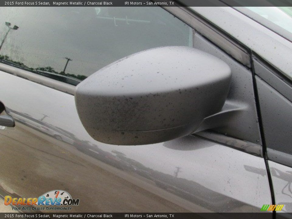 2015 Ford Focus S Sedan Magnetic Metallic / Charcoal Black Photo #5