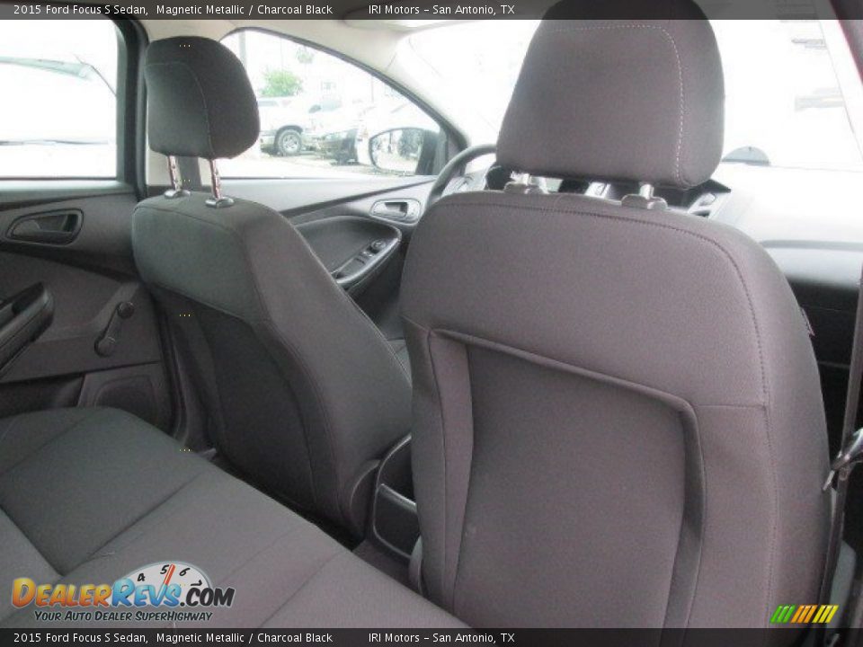 2015 Ford Focus S Sedan Magnetic Metallic / Charcoal Black Photo #20
