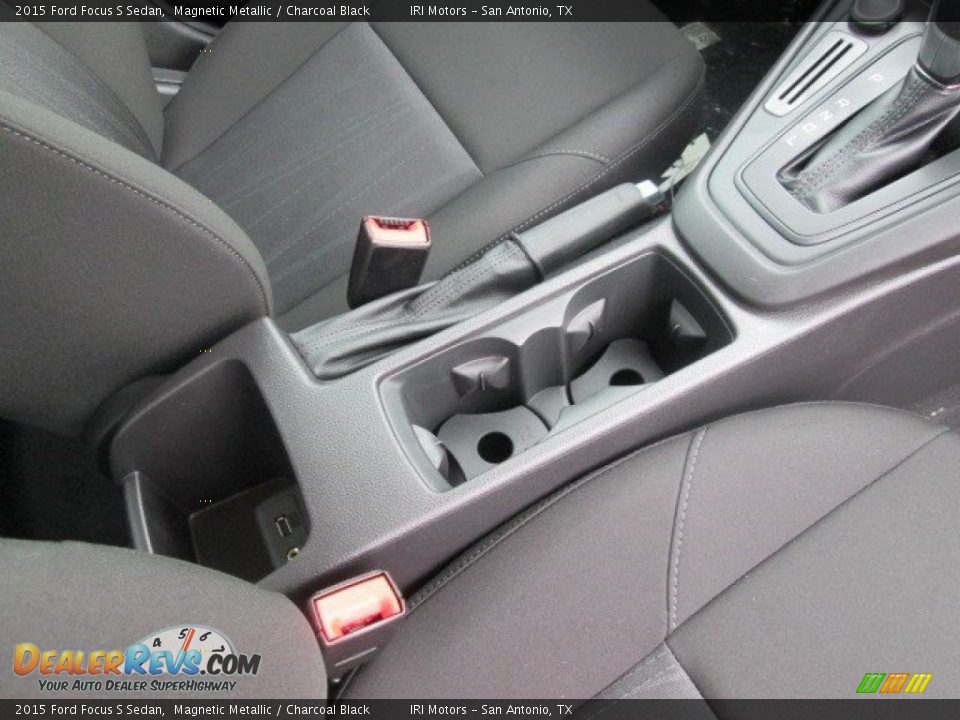 2015 Ford Focus S Sedan Magnetic Metallic / Charcoal Black Photo #27