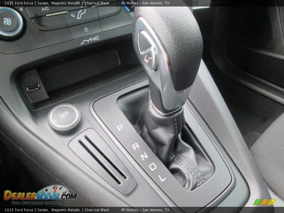 2015 Ford Focus S Sedan Magnetic Metallic / Charcoal Black Photo #36