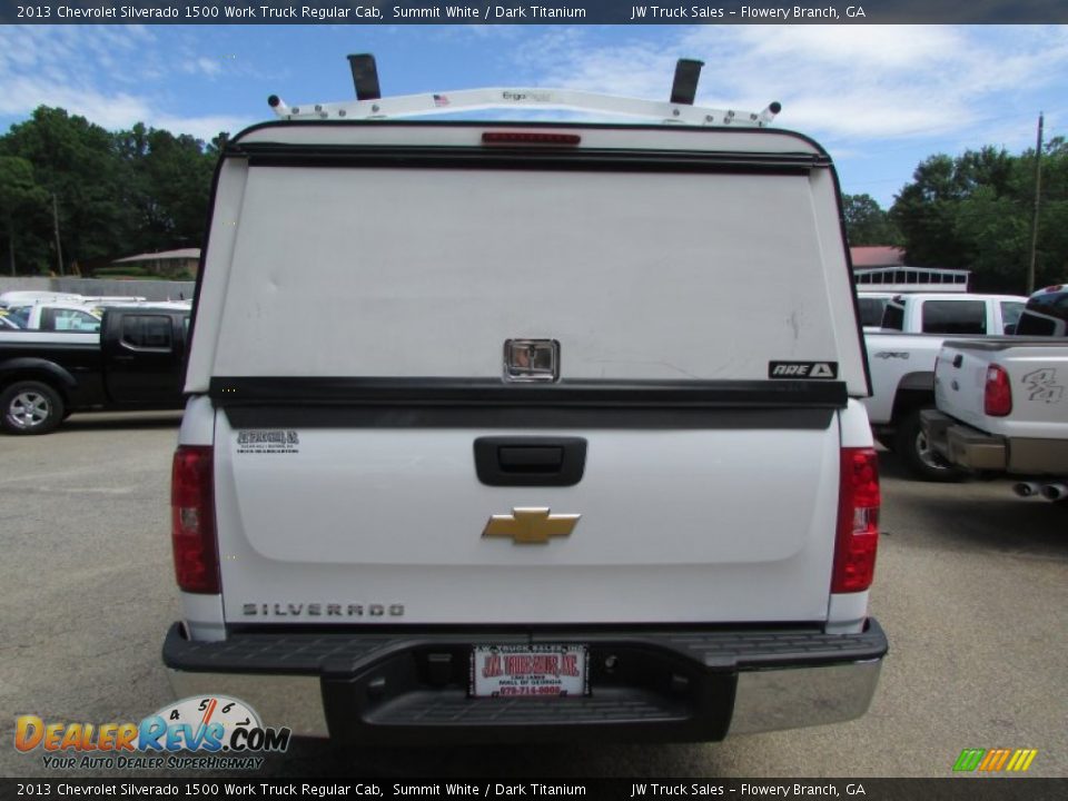 2013 Chevrolet Silverado 1500 Work Truck Regular Cab Summit White / Dark Titanium Photo #10