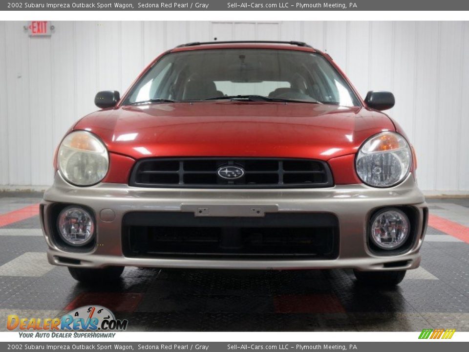 2002 Subaru Impreza Outback Sport Wagon Sedona Red Pearl / Gray Photo #4