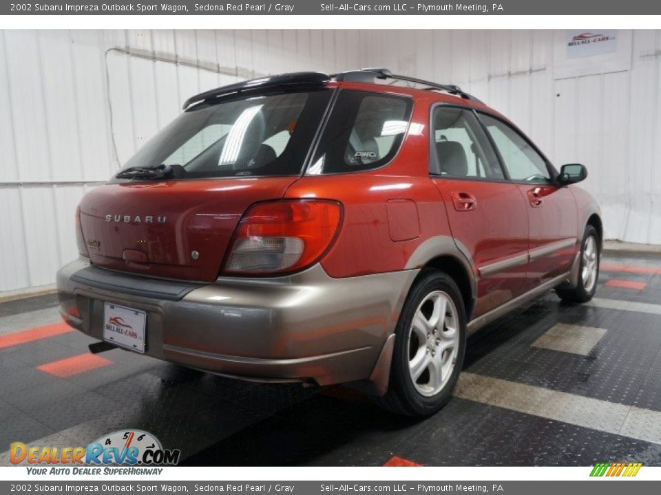 2002 Subaru Impreza Outback Sport Wagon Sedona Red Pearl / Gray Photo #8