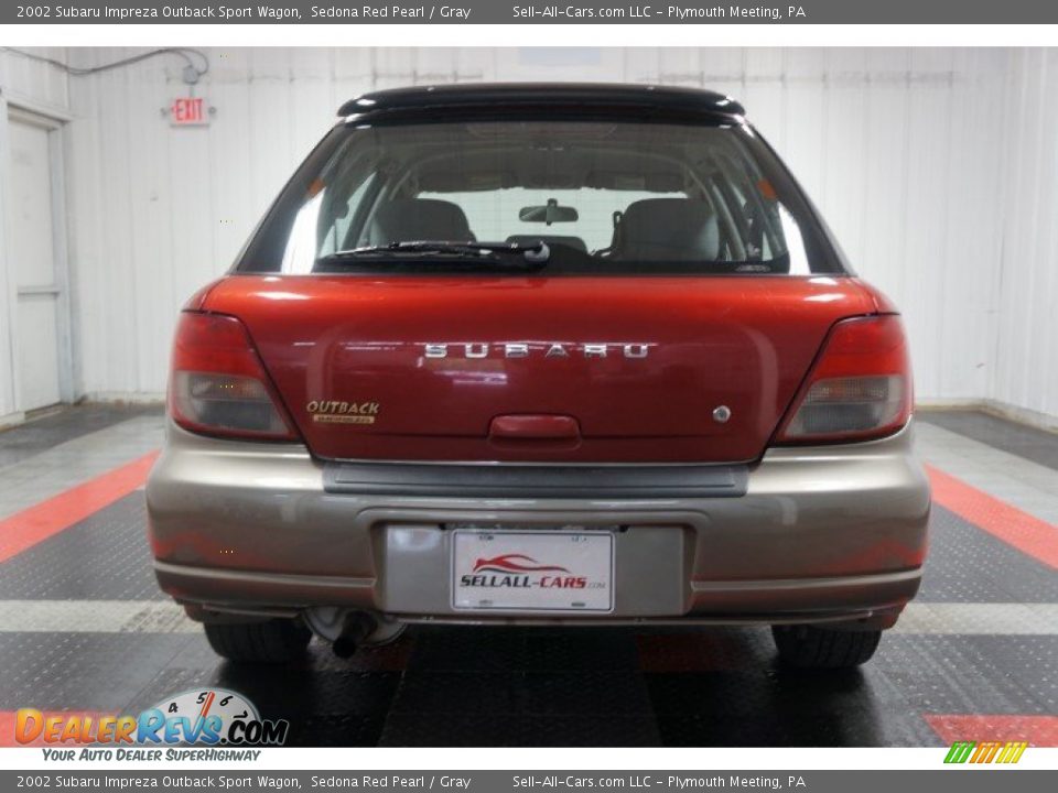 2002 Subaru Impreza Outback Sport Wagon Sedona Red Pearl / Gray Photo #9