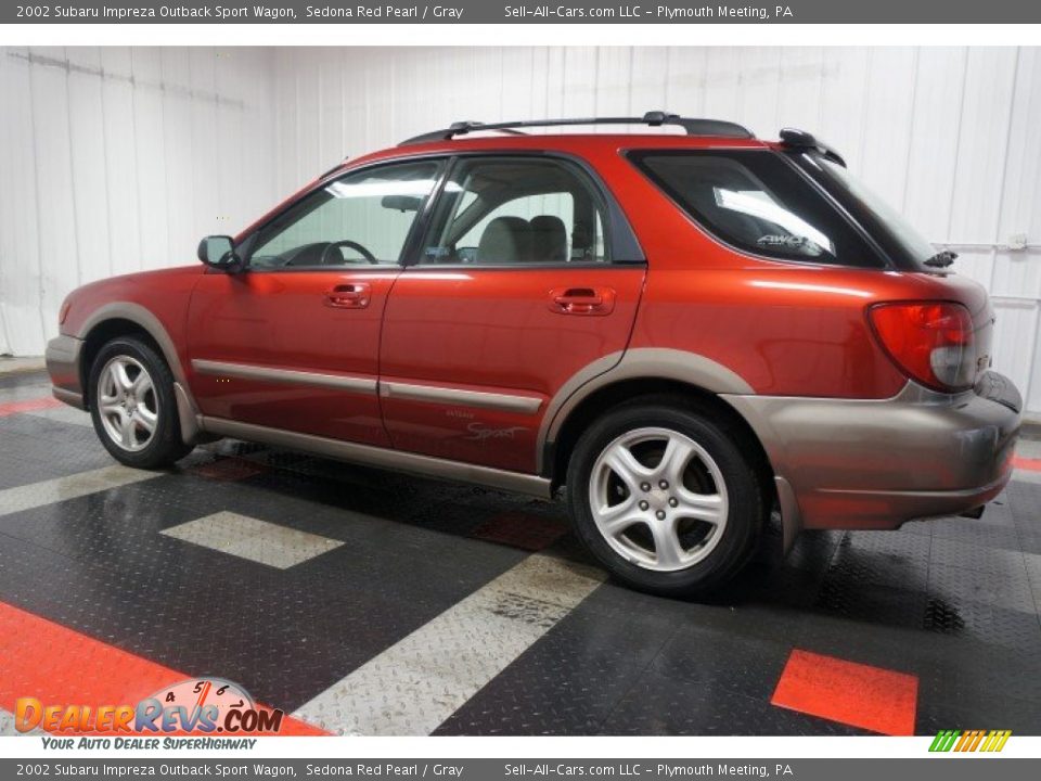 2002 Subaru Impreza Outback Sport Wagon Sedona Red Pearl / Gray Photo #11
