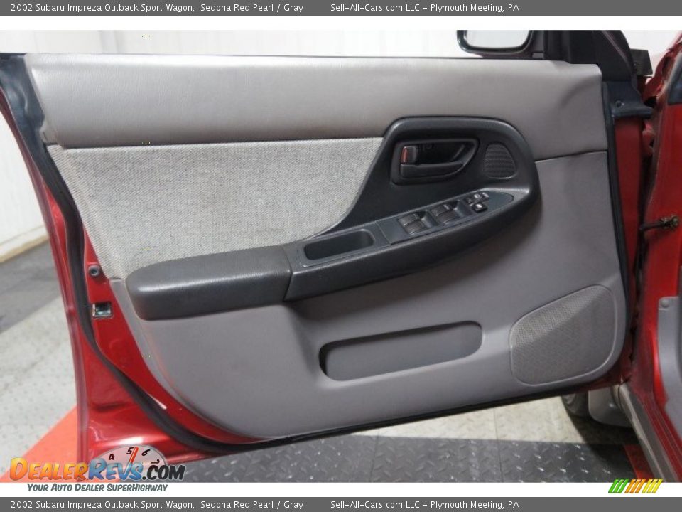 2002 Subaru Impreza Outback Sport Wagon Sedona Red Pearl / Gray Photo #12