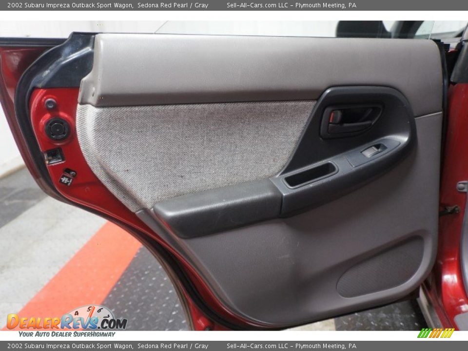 2002 Subaru Impreza Outback Sport Wagon Sedona Red Pearl / Gray Photo #15