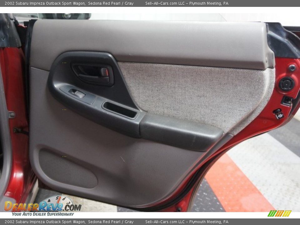2002 Subaru Impreza Outback Sport Wagon Sedona Red Pearl / Gray Photo #16