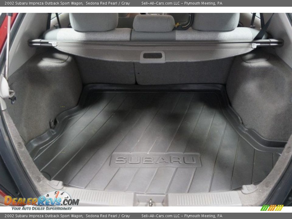 2002 Subaru Impreza Outback Sport Wagon Sedona Red Pearl / Gray Photo #18
