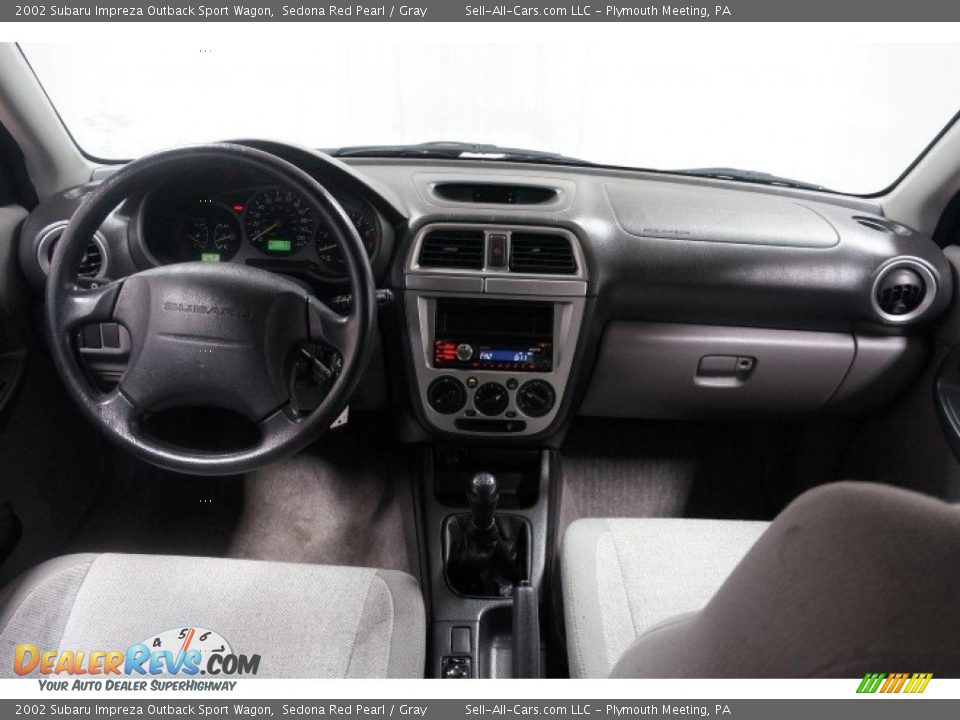 2002 Subaru Impreza Outback Sport Wagon Sedona Red Pearl / Gray Photo #21