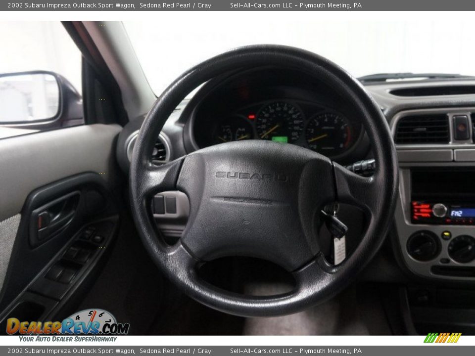 2002 Subaru Impreza Outback Sport Wagon Sedona Red Pearl / Gray Photo #22