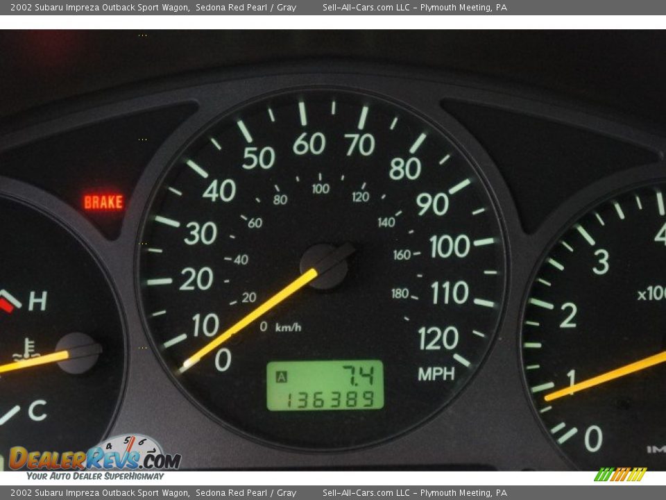 2002 Subaru Impreza Outback Sport Wagon Sedona Red Pearl / Gray Photo #28