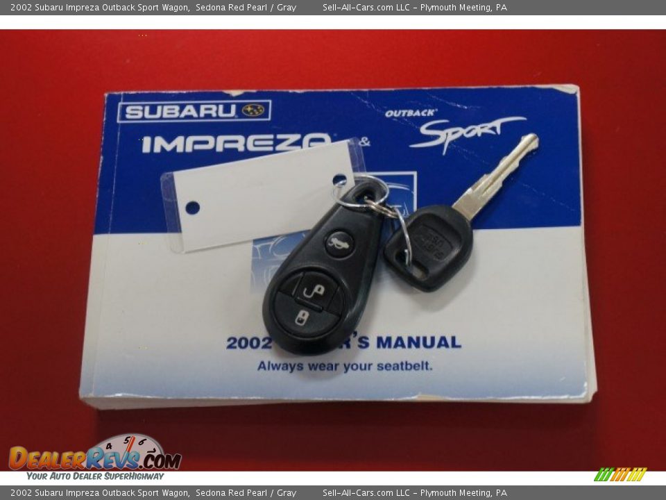 2002 Subaru Impreza Outback Sport Wagon Sedona Red Pearl / Gray Photo #33
