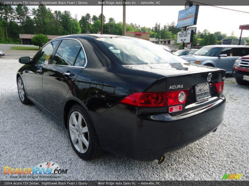 2004 Acura TSX Sedan Nighthawk Black Pearl / Ebony Photo #4