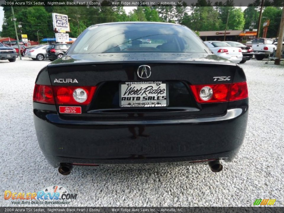 2004 Acura TSX Sedan Nighthawk Black Pearl / Ebony Photo #5