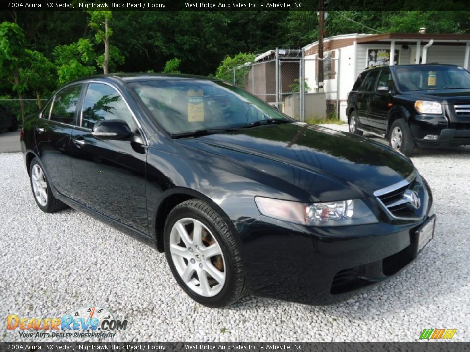 2004 Acura TSX Sedan Nighthawk Black Pearl / Ebony Photo #7