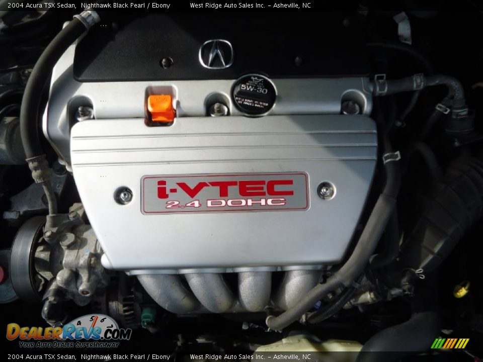 2004 Acura TSX Sedan Nighthawk Black Pearl / Ebony Photo #9