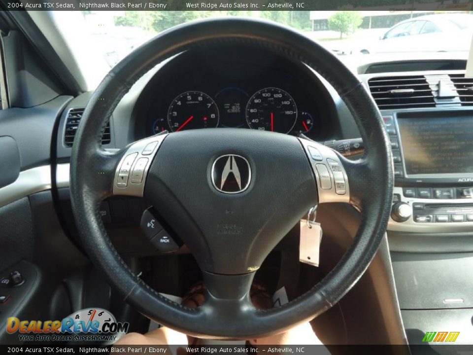 2004 Acura TSX Sedan Nighthawk Black Pearl / Ebony Photo #25